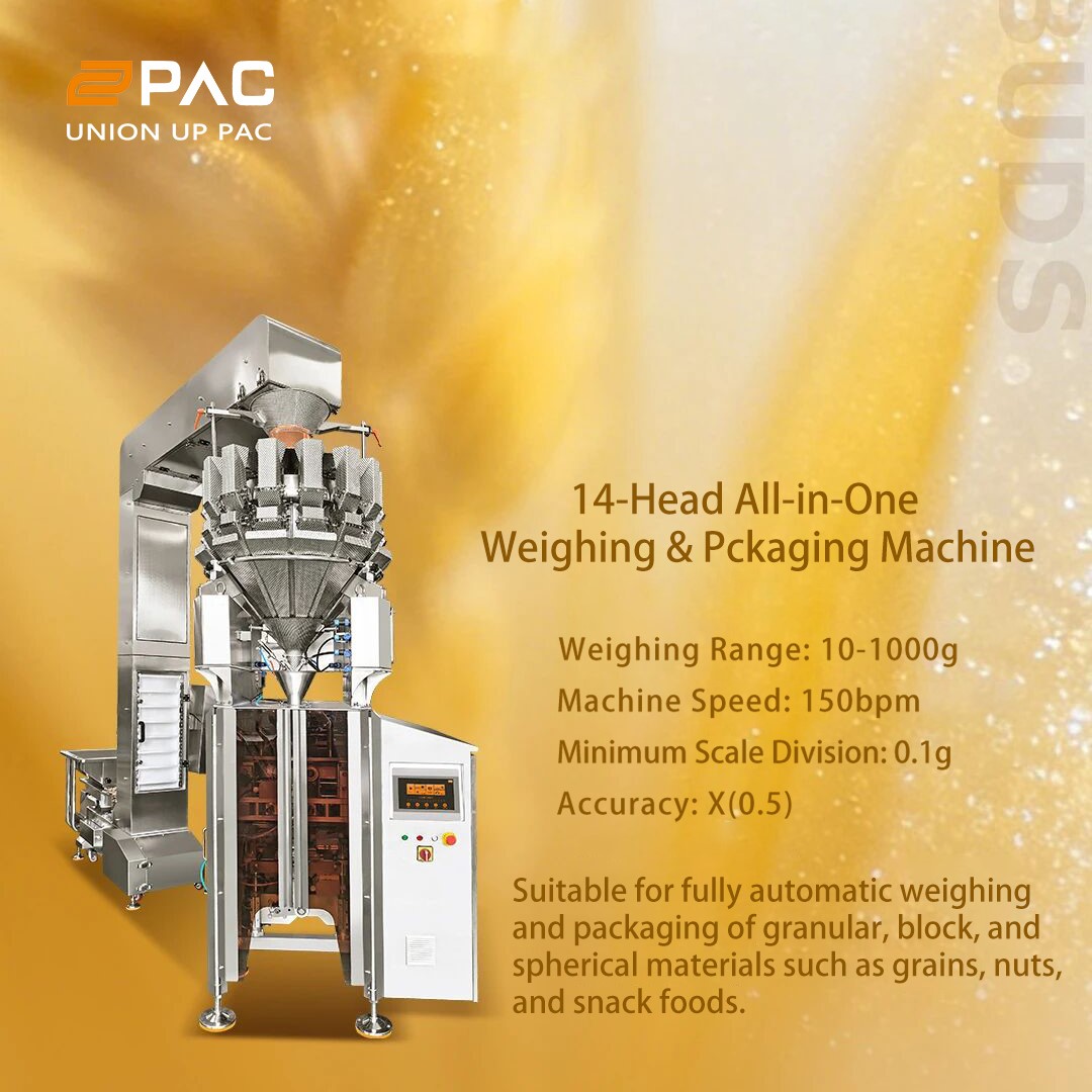 Grain Buds: Precision Meets Speed with Our 14-Head All-in-One Weighing & Packaging Machine